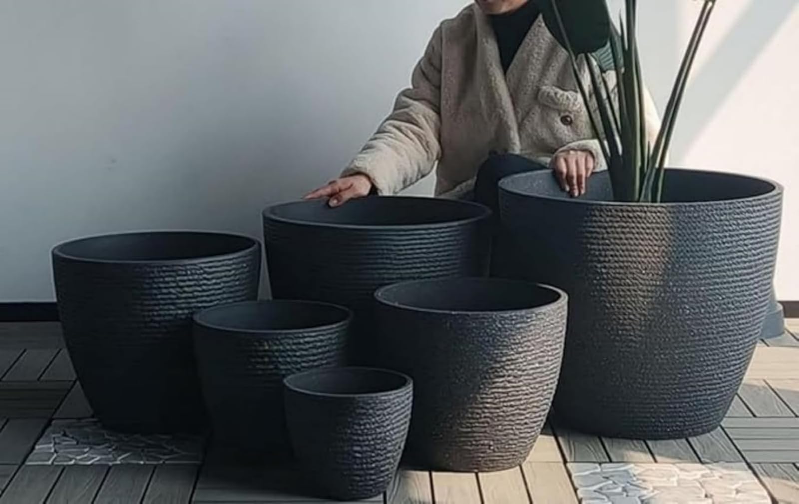 金属製 火鉢 植木鉢 金魚鉢 金物 骨董品 直径25cm×高さ24cm